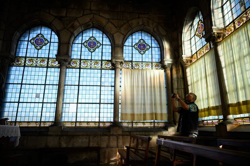 The Sanctuary of Our Lady of Lourdes. Photograph: Lionel Bonaventure/AFP/Getty