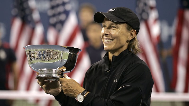 Martina Navratilova was 49 when she won the mixed doubles alongside Bob Bryan at the 2006 US Open. Photograph: Mike Ehrmann/Getty Images