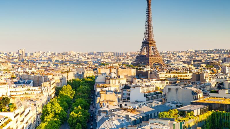 Ireland play France in Stade de France in February, 2018 for the Six Nations