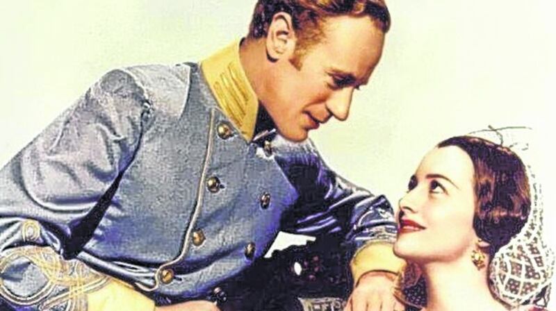 Olivia de Havilland and  Leslie Howard on the set of Gone with the Wind. Photograph:  Metro-Goldwin-Mayer Pictures/Sunset Boulevard/Corbis/Getty Images)