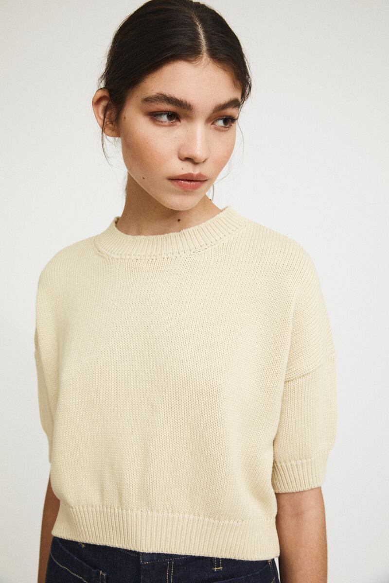 Rita Row cropped top in organic cotton, €135 