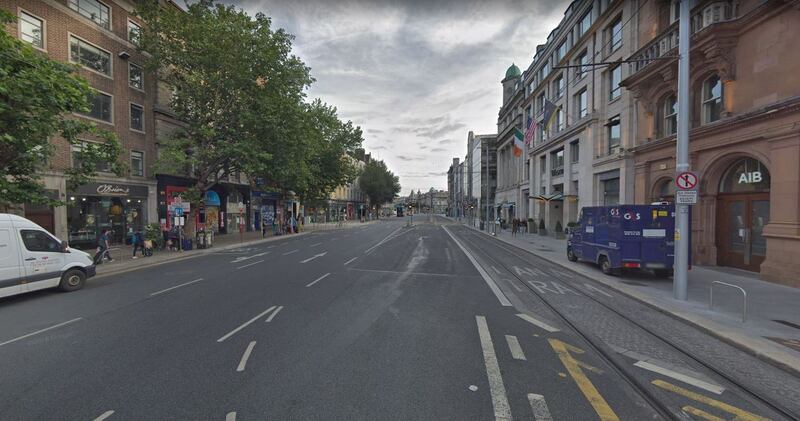 A deserted Westmoreland Street