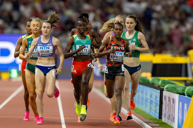 Ireland’s Ciara Mageean in action in Women’s 1500m final. Photograph: Morgan Treacy/Inpho