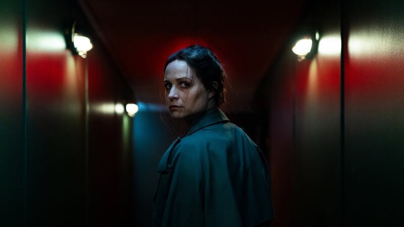 Eventually, Enid (Niamh Algar) ends up in a gruesome, unreal environment not unlike those in the films she has spent her days trimming