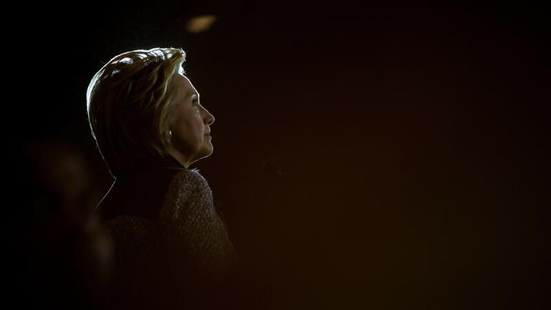 Hillary Clinton met with the FBI for its investigation into whether she or her aides broke the law by setting up a private email server for her use as secretary of state. Photograph: Eric Thayer/The New York Times