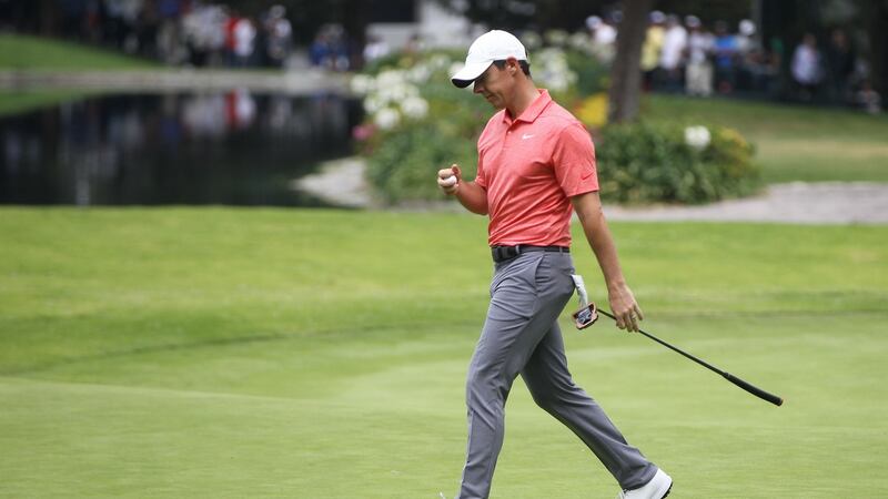 Rory McIlroy during the final round of the World Golf Championship Mexico at the Chapultepec Golf Club in Mexico City. Photograph: Mario Guzman/EPA