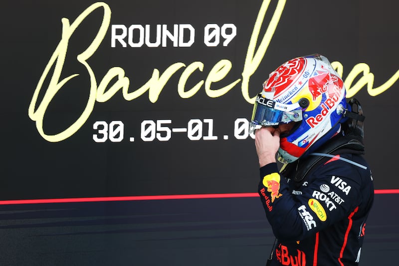 Red Bull's Max Verstappen after Sunday's race. Photograph: Mark Thompson/Getty Images