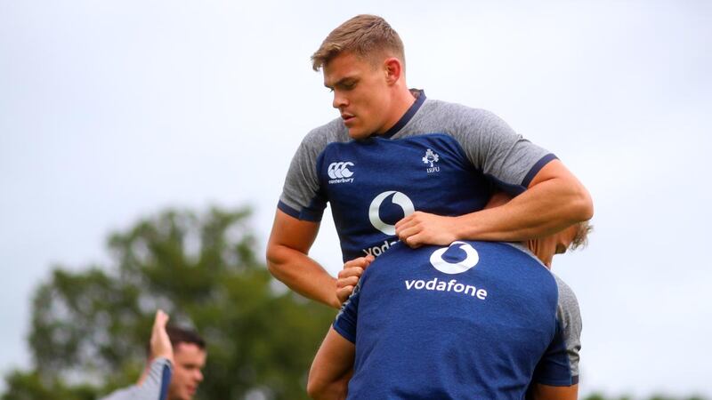 Garry Ringrose will provide back-up cover at outhalf against Wales on Saturday. Photograph:  Tommy Dickson/Inpho