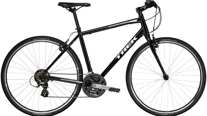 Hybrids are a mix of road bike and mountain bike