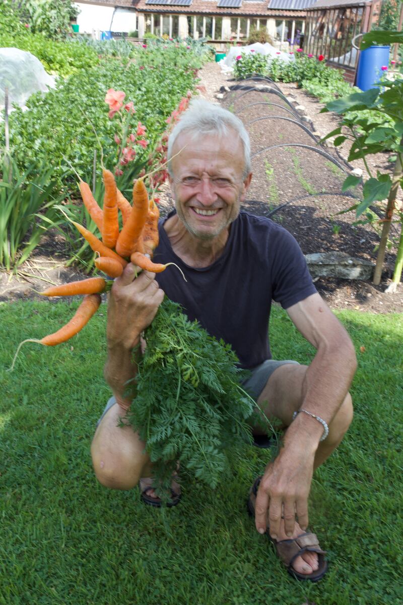 Charles says home-made compost leads to a dramatic reduction in weeds. Photograph: Jude Martin