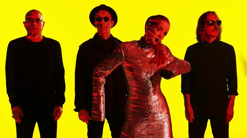 Garbage, from left: Steve Marker, Duke Erikson, Shirley Manson and Butch Vig.  Photograph: Joseph Cultice