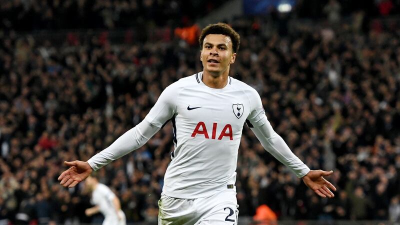 Dele Alli’s brace helped Tottenham to a 3-1 win over Real Madrid. Photograph: Facundo Arrizabalaga/EPA