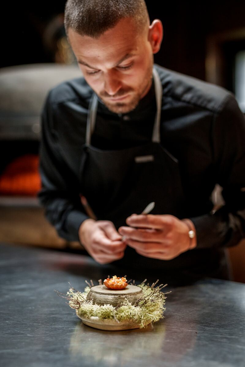Danny Africano, head chef and owner at Lignum restaurant in Co Galway. Photograph: Tristan Hutchinson