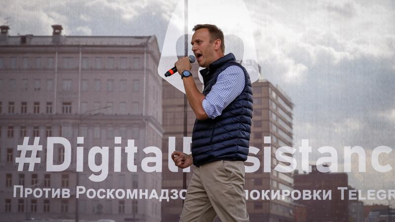 Russian opposition leader Alexei Navalny. Photograph: Tatyana Makeyeva/Reuters
