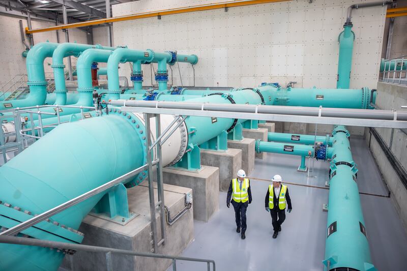 Covered reservoir in Stillorgan: Looming issues such as hose-pipe bans and water shortages this summer depend largely on the weather in the weeks ahead. Photograph: Naoise Culhane