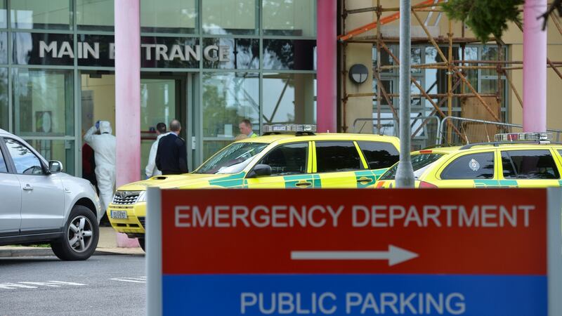Naas General Hospital Accident and Emergency department where an ambulance went on fire and a man died. Photograph: Alan Betson / The Irish Times