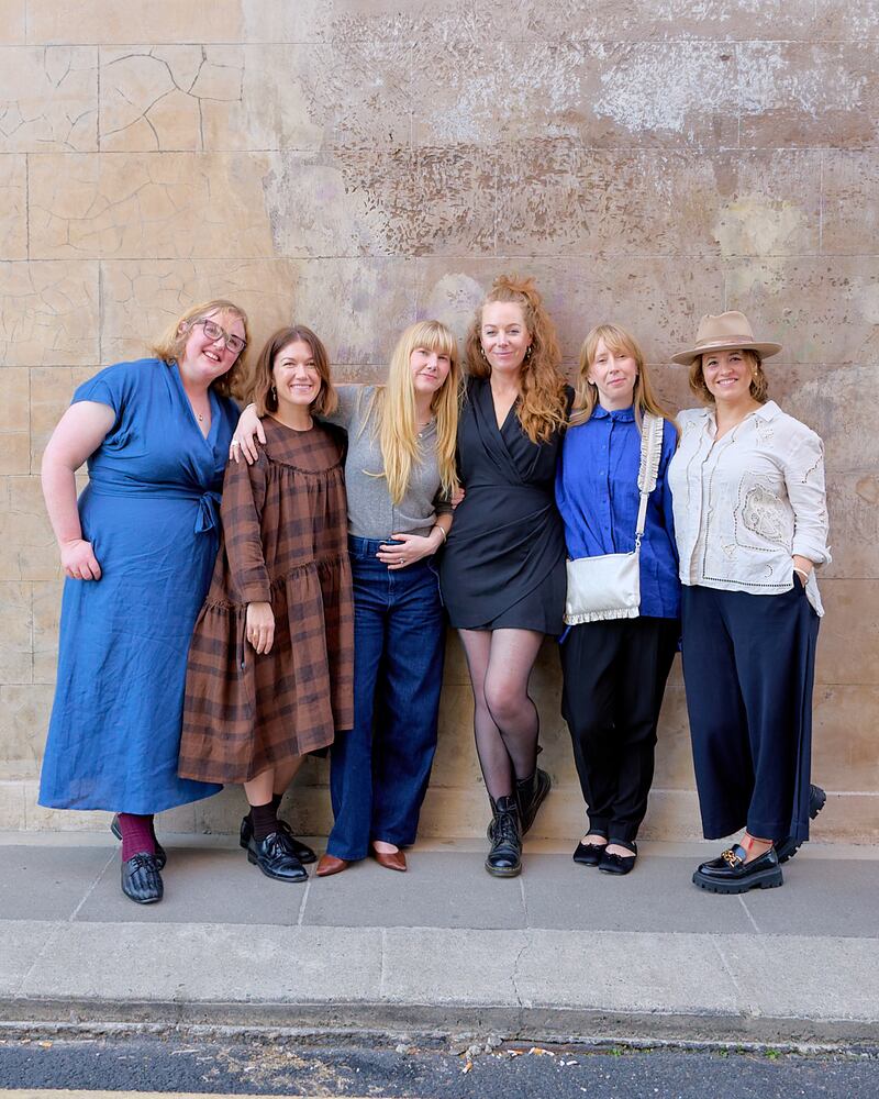 The Dublin Six: Gemma O'Leary, Inner Island; Jennifer Slattery; Ros Duke; Amy Cahill, Oxmantown Skincare; Caoimhe Grant, August Night; and Freya Oatway, FAO Millinery