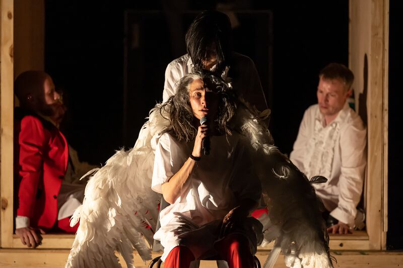 Dublin Theatre Festival 2024: the outstanding Rachel Poirier in Nobodaddy. Photograph: Emilija Jefremova