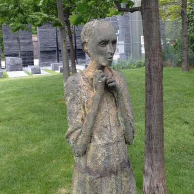 'The five copper figures represent the Irish at their most desperate.'