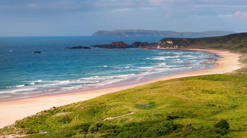 White Park Bay, Co Antrim. ‘You have to walk to get to the beach and when you get there it is breathtaking, bordering on the religious,’ according to Prof Geoffrey Beattie