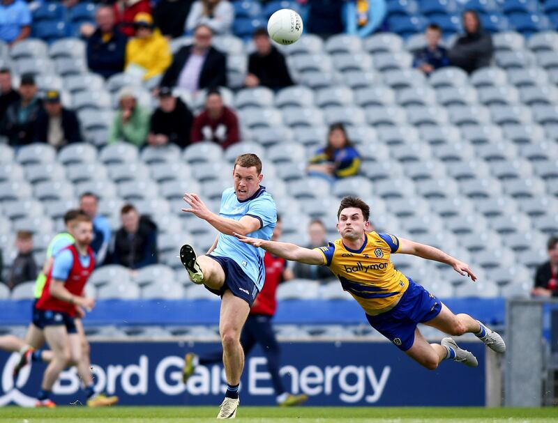 The idea of two points for a kick outside a 40-metre arc is another interesting suggestion from the Football Review Committee. Photograph: Ken Sutton/Inpho