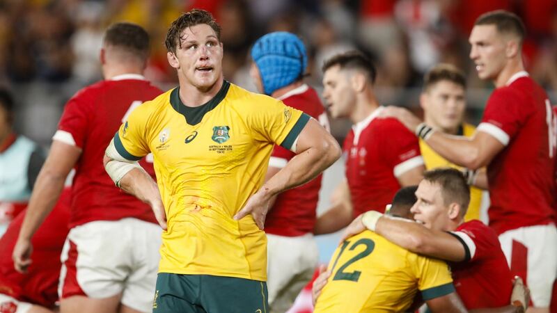 Michael Hooper saw his Australia side beaten narrowly by Wales in Tokyo. Photograph: Odd Andersen/AFP/Getty
