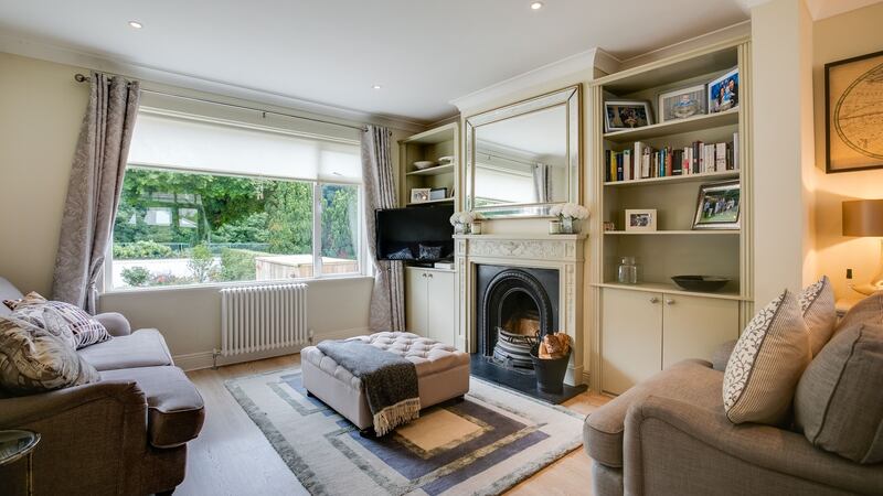 Living room facing the river