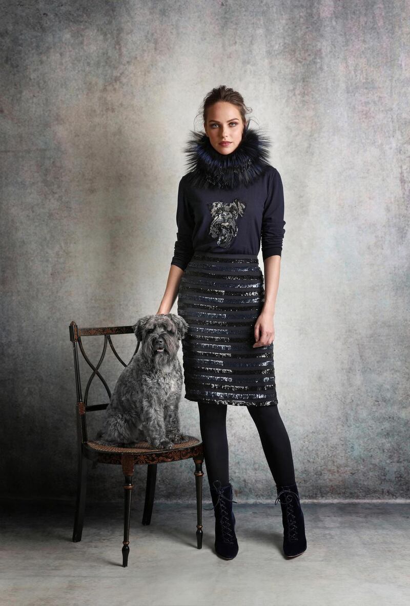 Paddy sweater €695 and Drake skirt €1,795