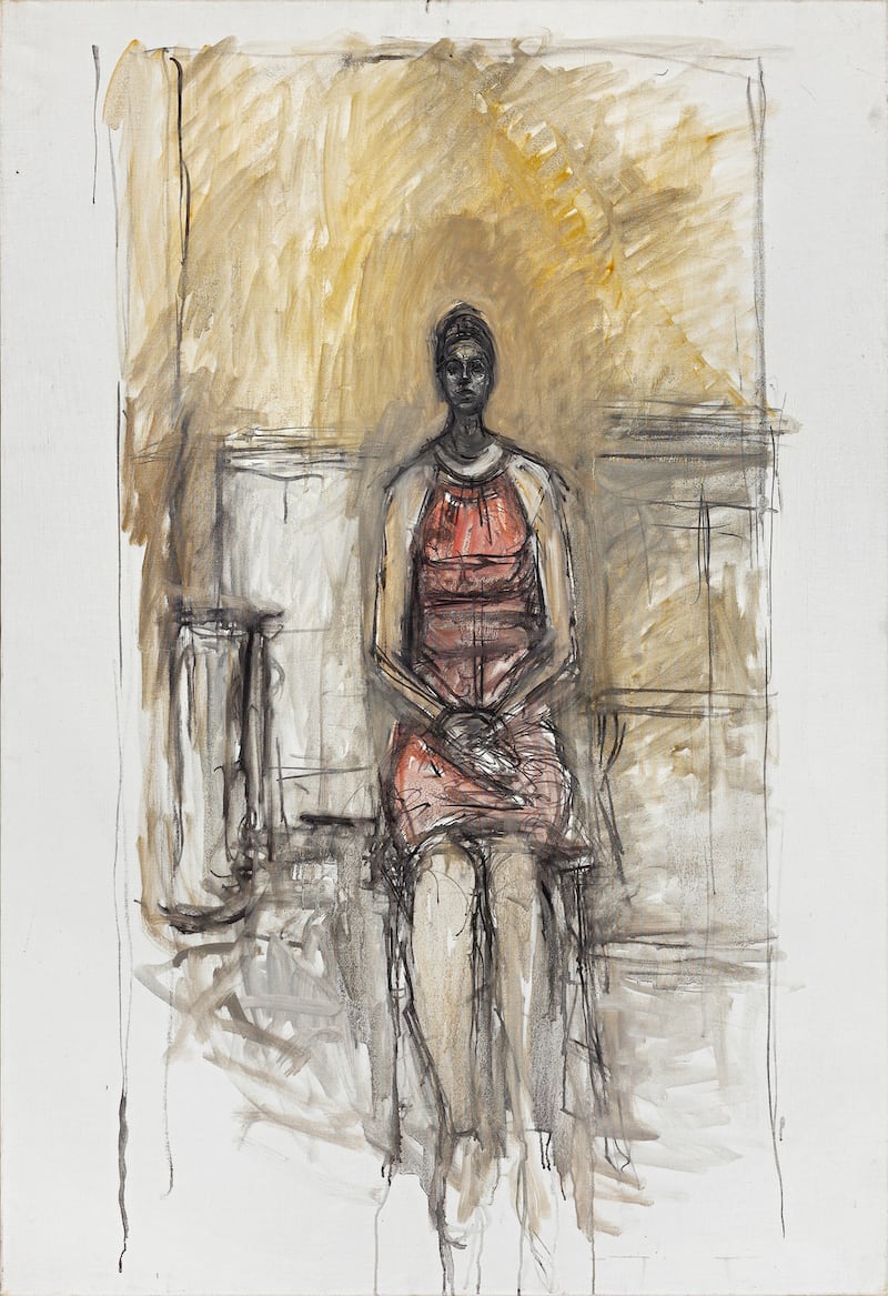 Giacometti, Alberto, Caroline assise en pied, c 1964-1965, X.2022.3.34.