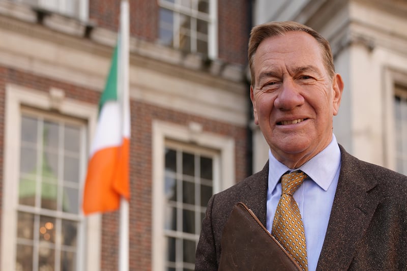 Michael Portillo in Taking Sides: Britain and the Civil War. Photograph: RTÉ