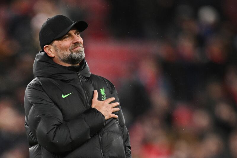 Liverpool manager Jurgen Klopp: 'I like that we get a little bit of understanding that Fifa and Uefa and other FAs cannot just do what they want, putting in competitions with more games and no one has a real say in it.' Photograph: Oli Scarff/AFP 
