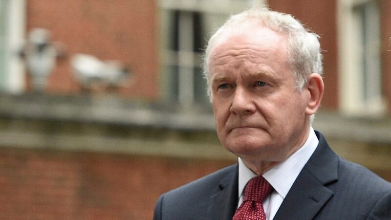 Martin McGuinness, policitian and former IRA member, who died in March. Photograph:  Facundo Arrizabalaga/EPA