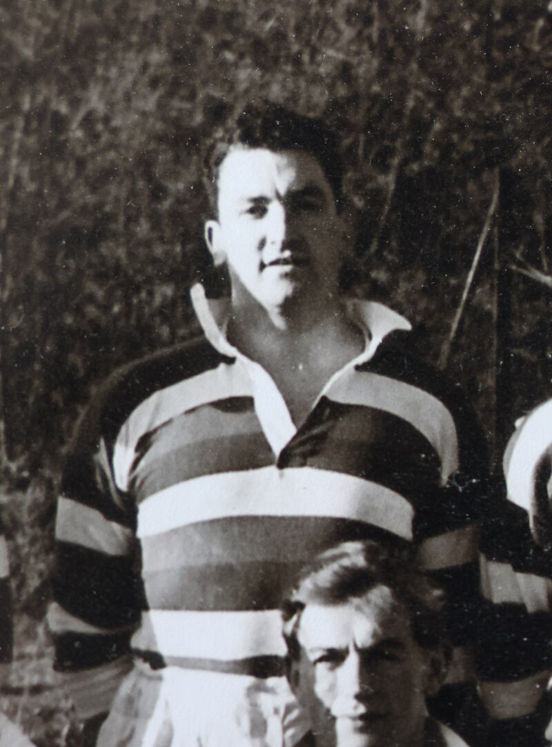 Victor Costello, member of Bective Rangers 1955 Leinster Senior Cup-winning team. Photograph: Dara Mac Dónaill







