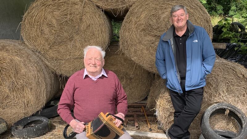 John Creedon with Timmy O’ Connor Sliabh Luachra. Creedon’s Atlas of Ireland