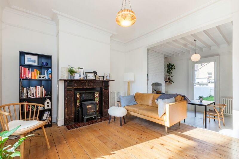 The living space, which has been knocked through