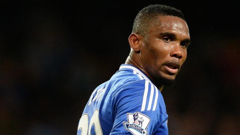 Chelsea’s Samuel Eto’o ’is 32, maybe 25, who knows?’ Photograph: Peter Powell/EPA
