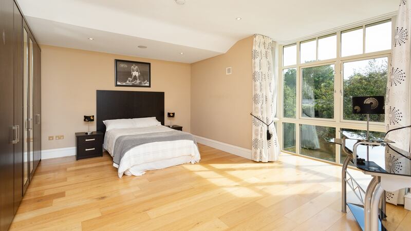 One of the five spacious bedrooms