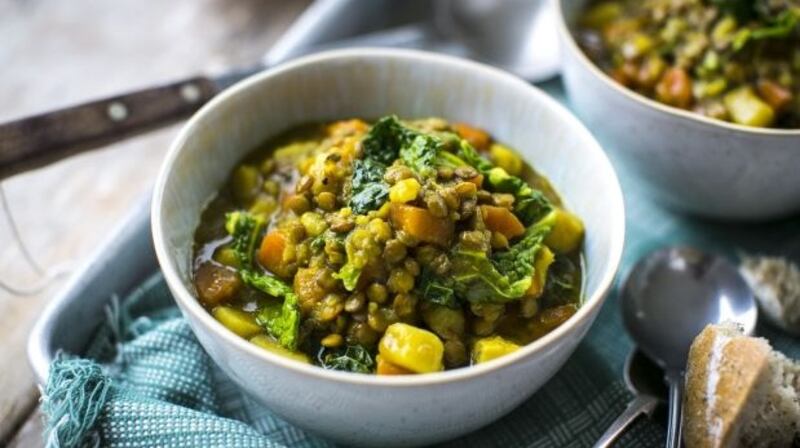 Fridge clearout soup: or turmeric winter roots cabbage and lentil soup, to give it its fanceir name
