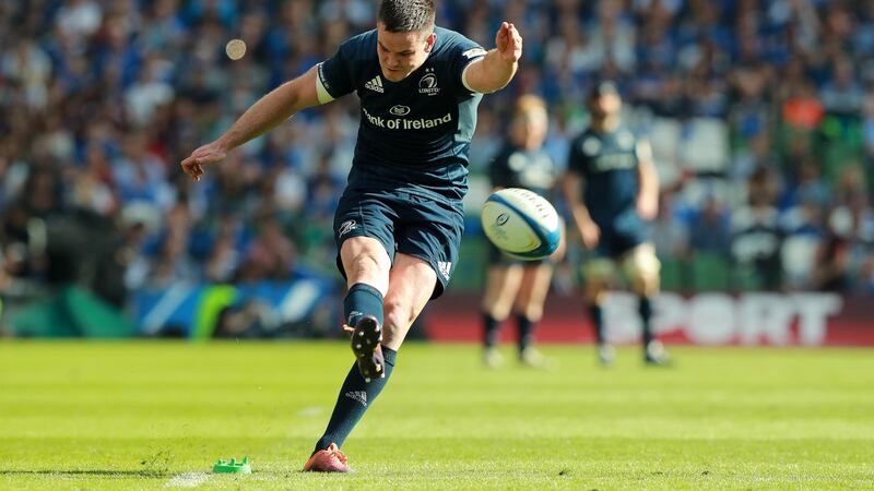 Johnny Sexton was named man of the match in Leinster’s win over Toulouse. Photograph: David Rogers/Getty