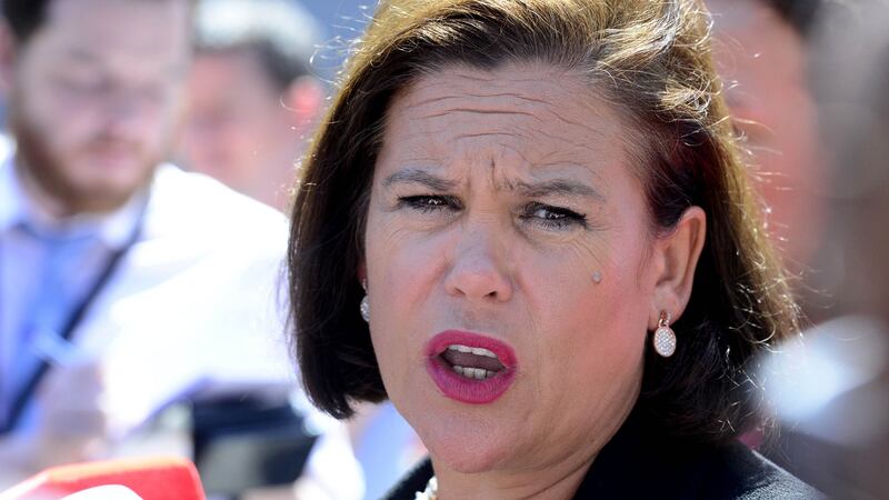 Constituency rival and SF leader Mary Lou McDonald.