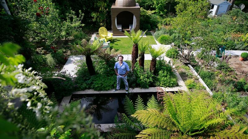 Diarmuid Gavin in his garden in Kilmacanogue, Co Wicklow. Photograph: Nick Bradshaw