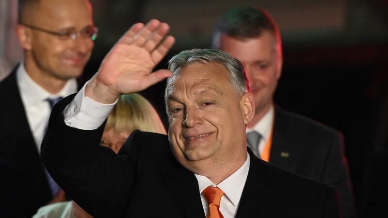 Hungarian prime minister Viktor Orban adopted far-right authoritarian nationalism as a way to consolidate his power.  His lead has been followed by the Tories and the Republicans. Photograph: Attila Kisbenedek / AFP