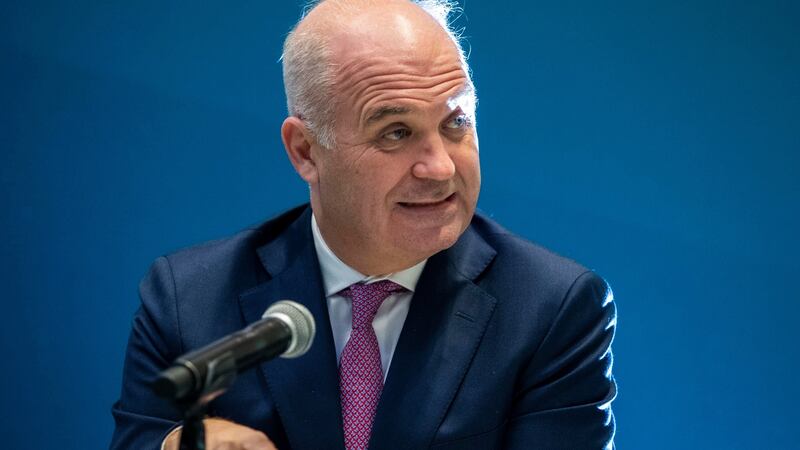 Dr Tony Holohan, chief medical officer, is pictured at a Covid-19 update press conference at the Department of Health on Thursday. Photograph: Colin Keegan/Collins