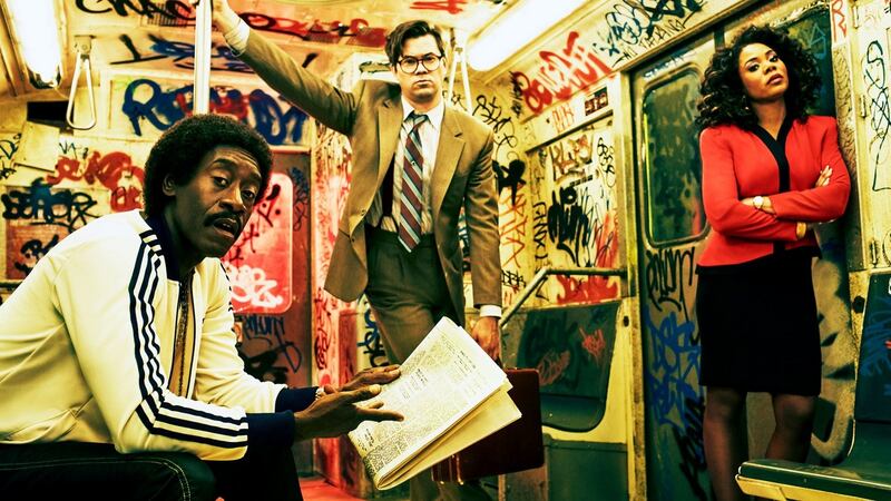 Don Cheadle, Andrew Rannells and Regina Hall in Black Monday