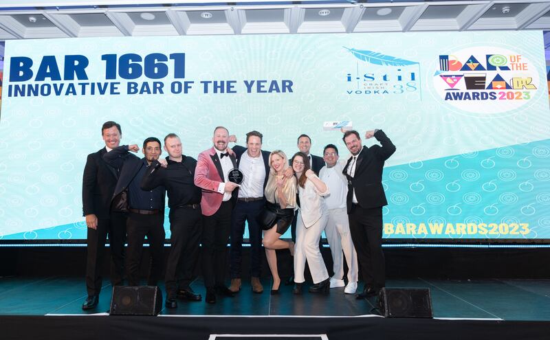 Innovative bar of the year winner Bar 1661, sponsored by Istil Vodka. Photograph: Paul Sherwood