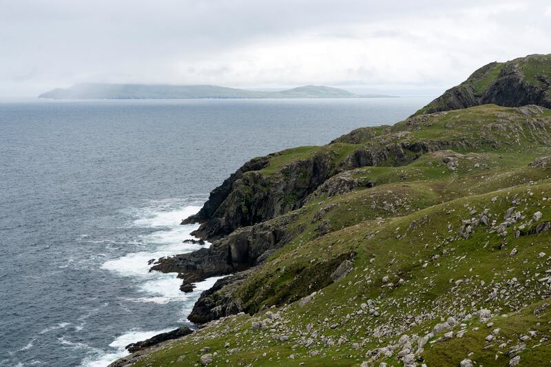 Clare Island, seen from the coast of Inishturk. Photograph: Chris Maddaloni