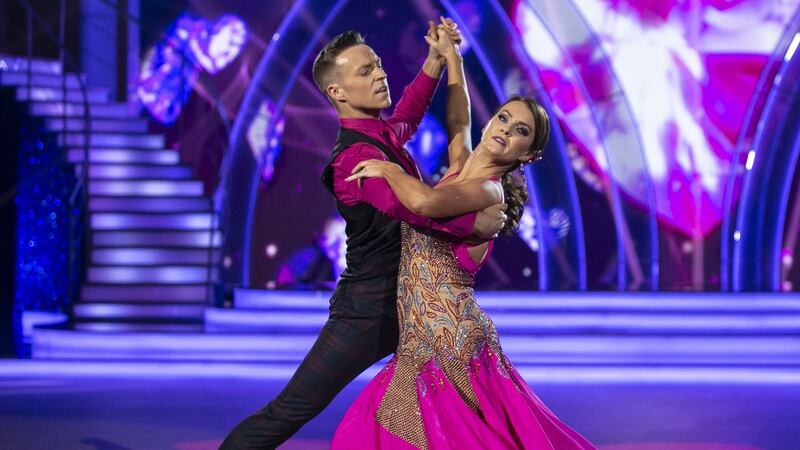 Mairead Ronan and John Nolan as they dance a quick step. Photograph: Kyran O’Brien
