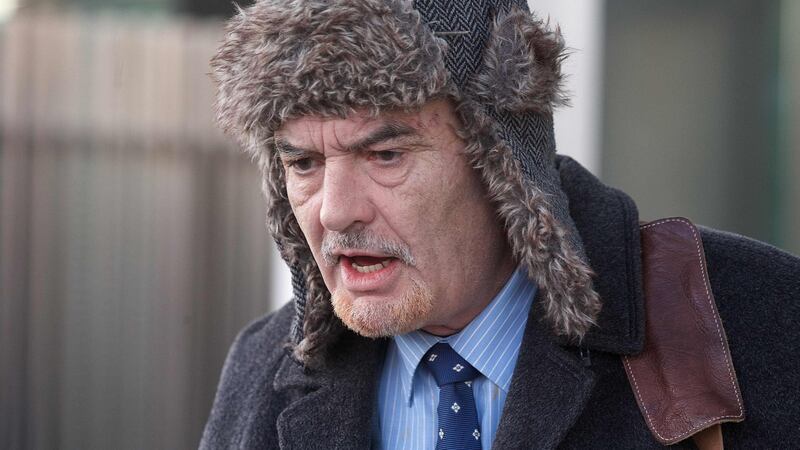 Ian Bailey leaves the High Court in Dublin on December 16, 2019 after attending a hearing considering the issue of a European Arrest Warrant by the French authorities. Photograph: Damien Eagers/AFP via Getty Images