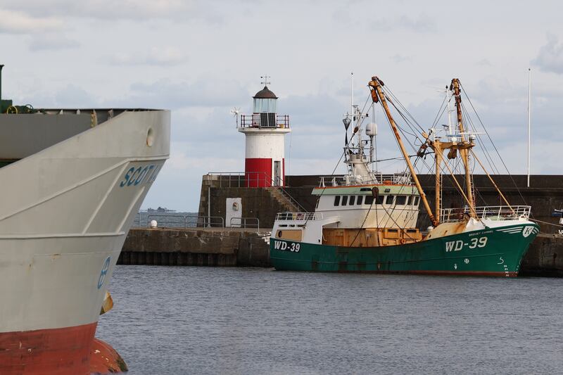 The copper domed lighthouse now stands in pride of place on the East Pier in Wicklow. Photograph: Nick Bradshaw/The Irish Times