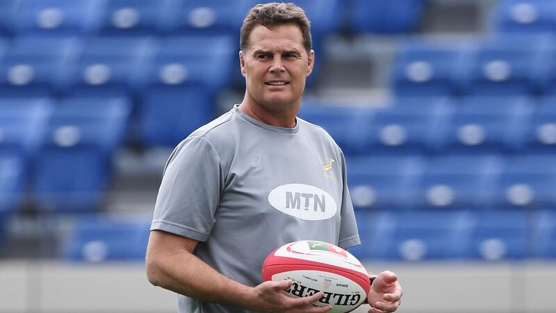 South Africa’s head coach Rassie Erasmus has turned the team’s fortunes around since taking over in 2017. Photograph: Charly Triballeau/AFP/Getty Images